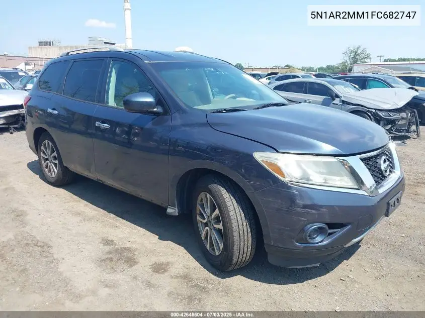 2015 Nissan Pathfinder S VIN: 5N1AR2MM1FC682747 Lot: 42646504