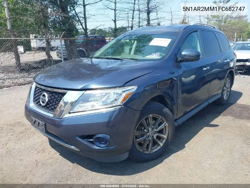 2015 Nissan Pathfinder S VIN: 5N1AR2MM1FC682747 Lot: 42646504