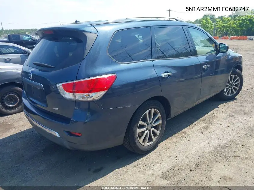 2015 Nissan Pathfinder S VIN: 5N1AR2MM1FC682747 Lot: 42646504