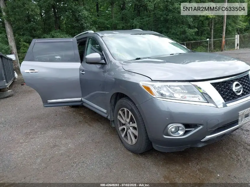 2015 Nissan Pathfinder Sl VIN: 5N1AR2MM5FC633504 Lot: 42649283