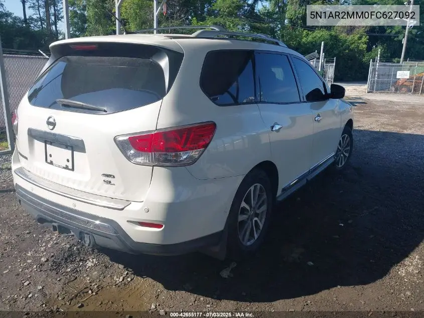 2015 Nissan Pathfinder Sl VIN: 5N1AR2MM0FC627092 Lot: 42655177