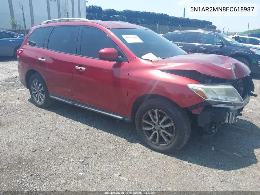 2015 Nissan Pathfinder Platinum/S/Sl/Sv VIN: 5N1AR2MN8FC618987 Lot: 42663708