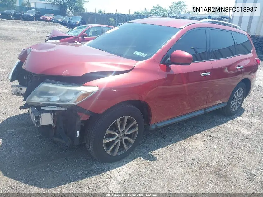 2015 Nissan Pathfinder Platinum/S/Sl/Sv VIN: 5N1AR2MN8FC618987 Lot: 42663708