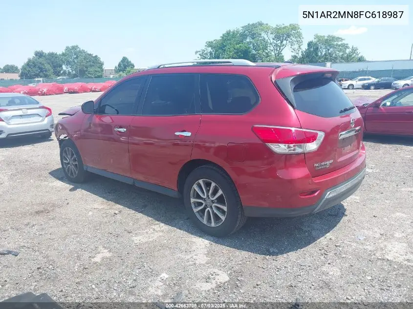 2015 Nissan Pathfinder Platinum/S/Sl/Sv VIN: 5N1AR2MN8FC618987 Lot: 42663708