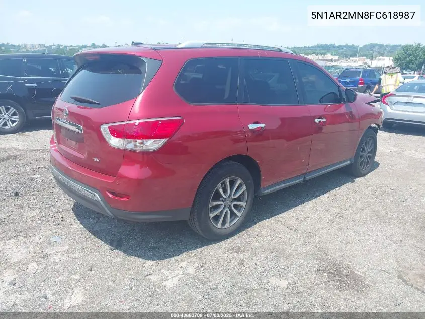 2015 Nissan Pathfinder Platinum/S/Sl/Sv VIN: 5N1AR2MN8FC618987 Lot: 42663708