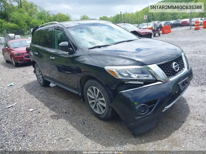 2016 Nissan Pathfinder S VIN: 5N1AR2MM4GC635388 Lot: 42240805