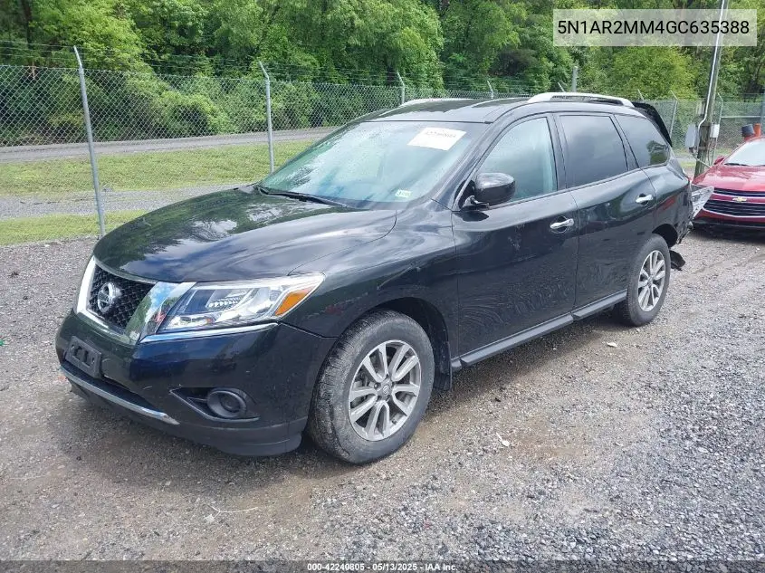2016 Nissan Pathfinder S VIN: 5N1AR2MM4GC635388 Lot: 42240805