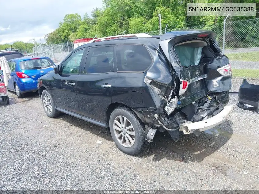 2016 Nissan Pathfinder S VIN: 5N1AR2MM4GC635388 Lot: 42240805
