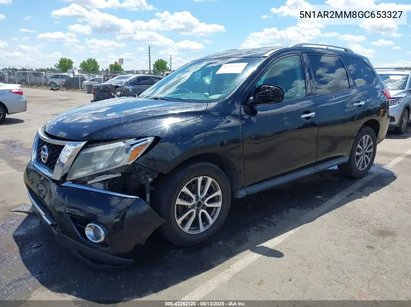 2016 Nissan Pathfinder Platinum/S/Sl/Sv VIN: 5N1AR2MM8GC653327 Lot: 42262120