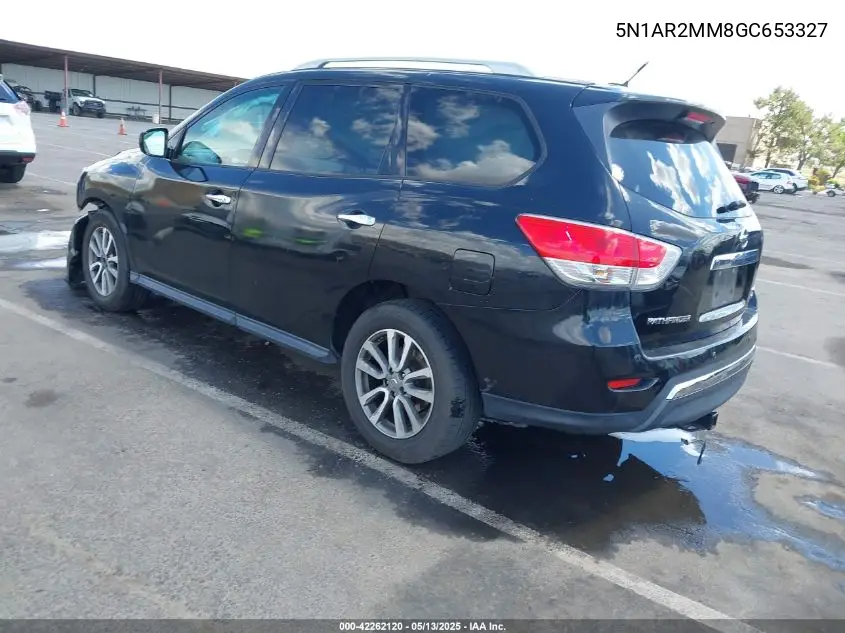 2016 Nissan Pathfinder Platinum/S/Sl/Sv VIN: 5N1AR2MM8GC653327 Lot: 42262120