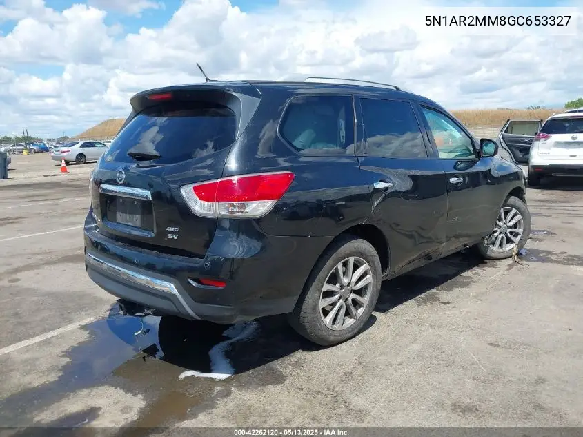 2016 Nissan Pathfinder Platinum/S/Sl/Sv VIN: 5N1AR2MM8GC653327 Lot: 42262120