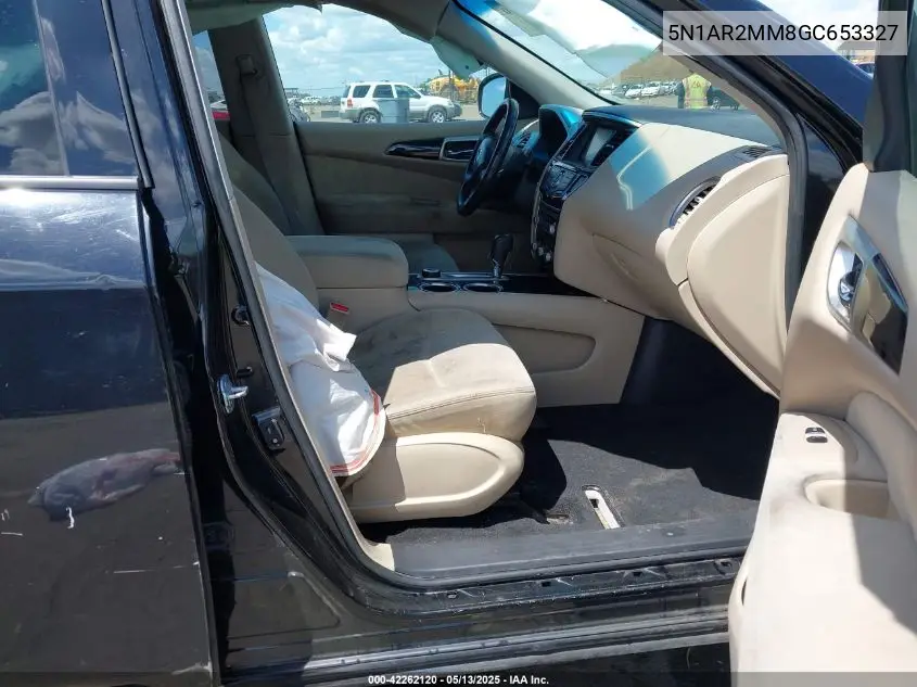 2016 Nissan Pathfinder Platinum/S/Sl/Sv VIN: 5N1AR2MM8GC653327 Lot: 42262120