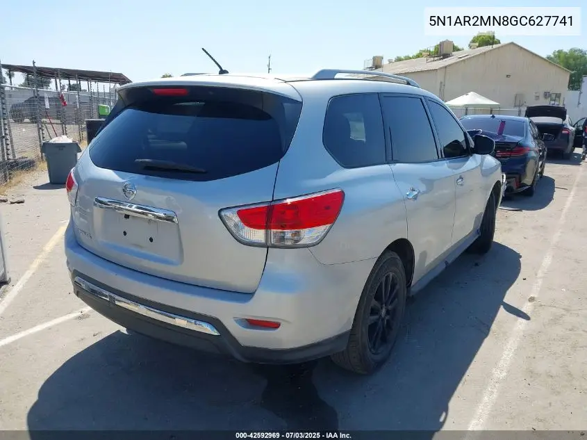 2016 Nissan Pathfinder Platinum/S/Sl/Sv VIN: 5N1AR2MN8GC627741 Lot: 42592969