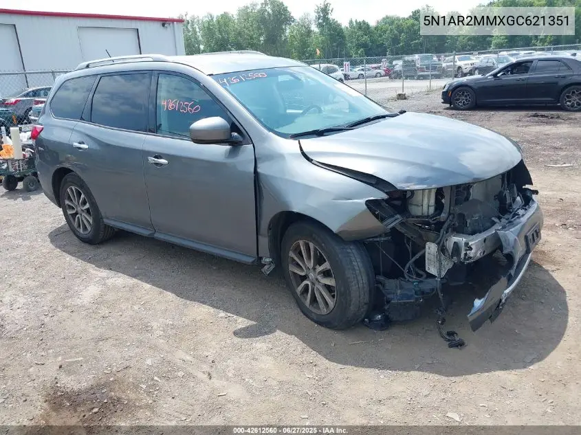 2016 Nissan Pathfinder Platinum/S/Sl/Sv VIN: 5N1AR2MMXGC621351 Lot: 42612560