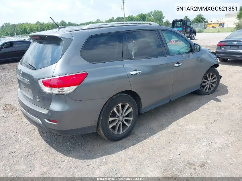 2016 Nissan Pathfinder Platinum/S/Sl/Sv VIN: 5N1AR2MMXGC621351 Lot: 42612560