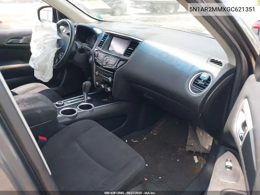 2016 Nissan Pathfinder Platinum/S/Sl/Sv VIN: 5N1AR2MMXGC621351 Lot: 42612560