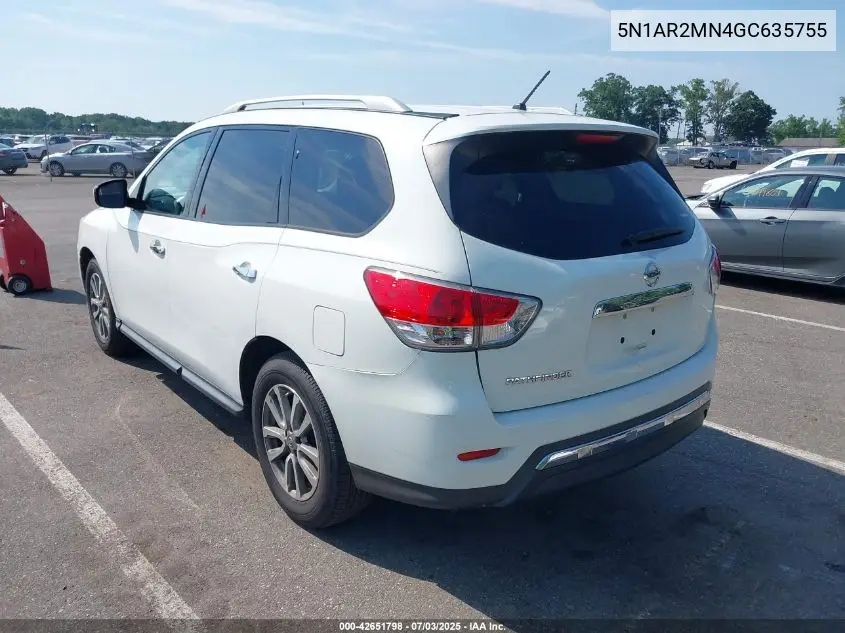 2016 Nissan Pathfinder Platinum/S/Sl/Sv VIN: 5N1AR2MN4GC635755 Lot: 42651798