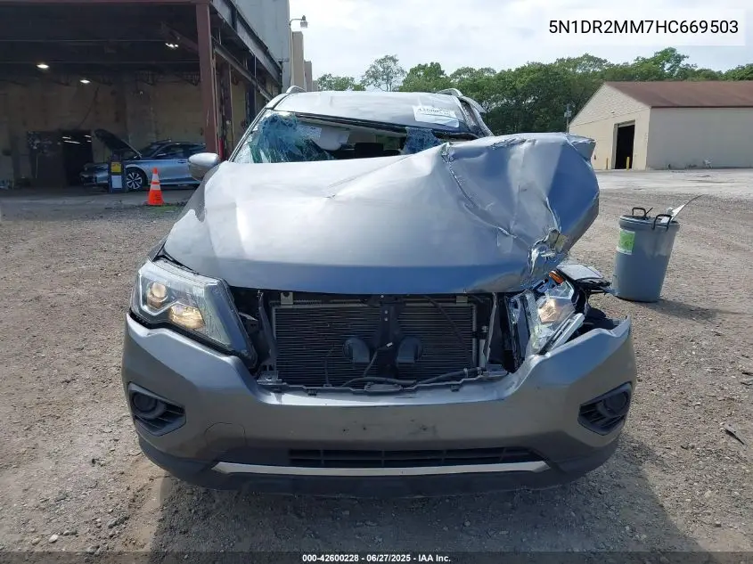 2017 Nissan Pathfinder S VIN: 5N1DR2MM7HC669503 Lot: 42600228