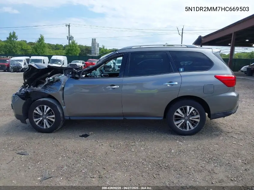 2017 Nissan Pathfinder S VIN: 5N1DR2MM7HC669503 Lot: 42600228