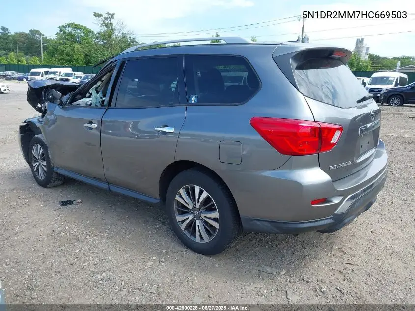 2017 Nissan Pathfinder S VIN: 5N1DR2MM7HC669503 Lot: 42600228