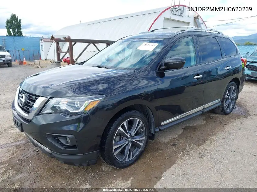 2017 Nissan Pathfinder Platinum VIN: 5N1DR2MM2HC620239 Lot: 42609552