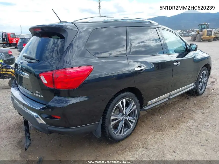2017 Nissan Pathfinder Platinum VIN: 5N1DR2MM2HC620239 Lot: 42609552