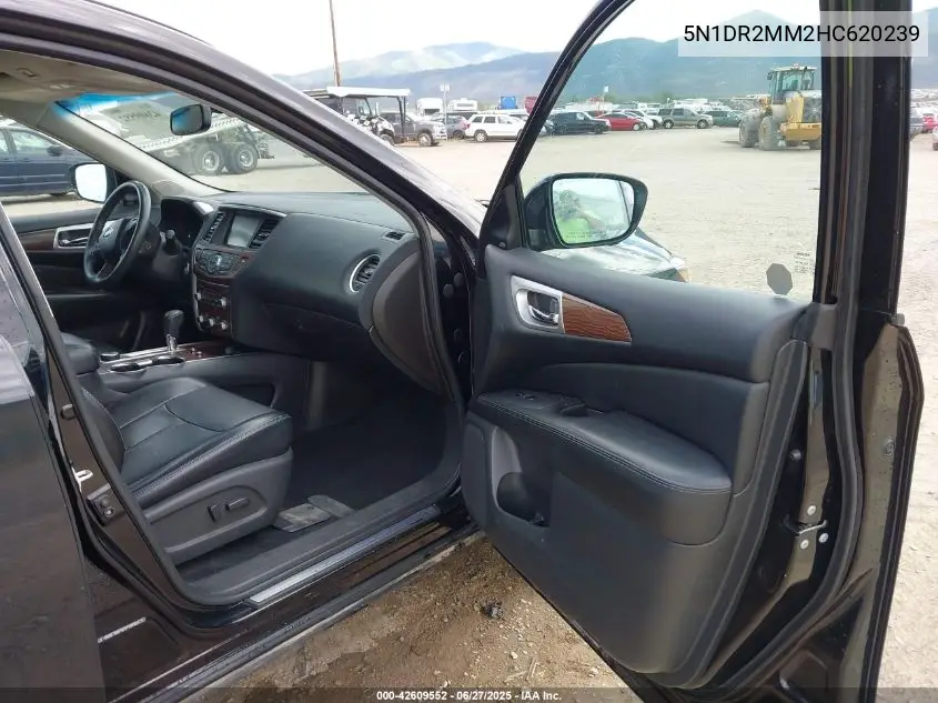 2017 Nissan Pathfinder Platinum VIN: 5N1DR2MM2HC620239 Lot: 42609552