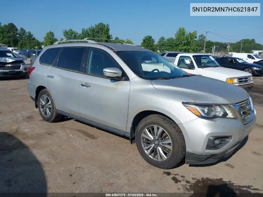 2017 Nissan Pathfinder Sv VIN: 5N1DR2MN7HC621847 Lot: 42627275