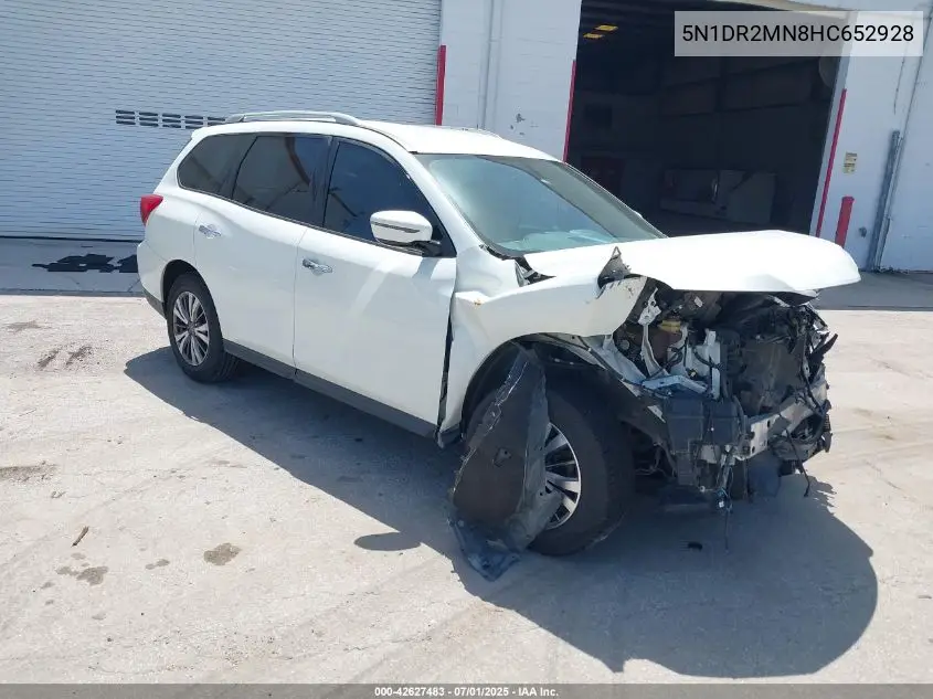 2017 Nissan Pathfinder S/Sv/Sl/Platinum VIN: 5N1DR2MN8HC652928 Lot: 42627483