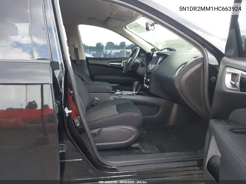 2017 Nissan Pathfinder Sv VIN: 5N1DR2MM1HC663924 Lot: 42628108