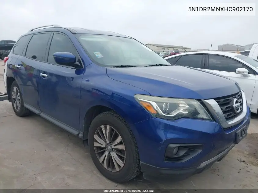 2017 Nissan Pathfinder Sv VIN: 5N1DR2MNXHC902170 Lot: 42649388
