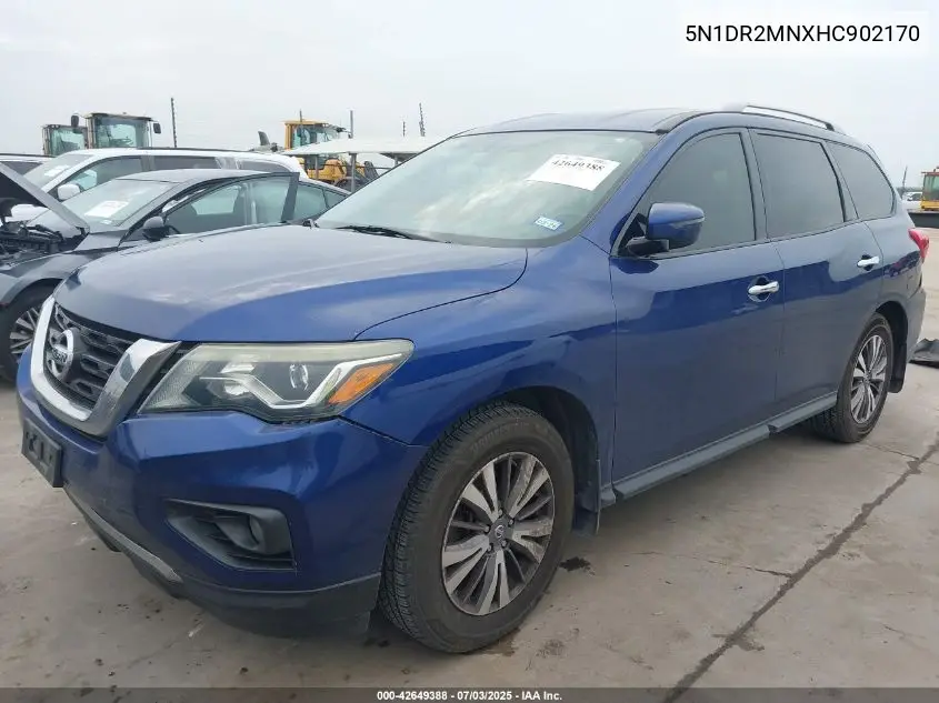 2017 Nissan Pathfinder Sv VIN: 5N1DR2MNXHC902170 Lot: 42649388