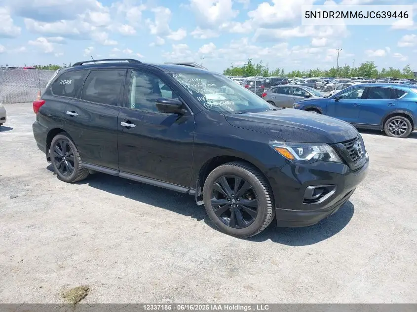2018 Nissan Pathfinder S/Sv/Sl/Platinum VIN: 5N1DR2MM6JC639446 Lot: 12337185
