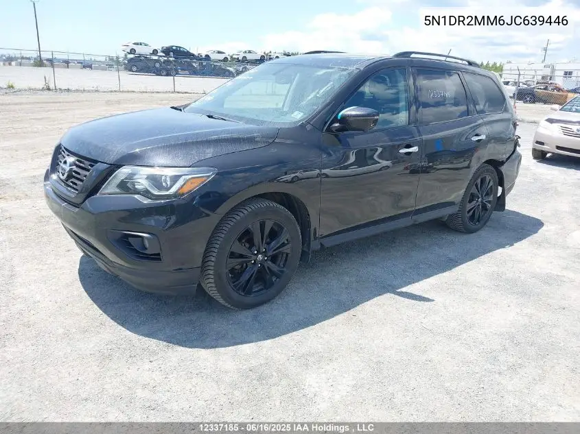 2018 Nissan Pathfinder S/Sv/Sl/Platinum VIN: 5N1DR2MM6JC639446 Lot: 12337185