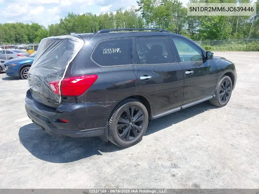 2018 Nissan Pathfinder S/Sv/Sl/Platinum VIN: 5N1DR2MM6JC639446 Lot: 12337185