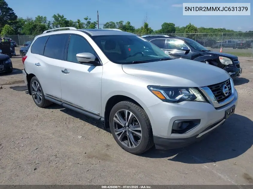 2018 Nissan Pathfinder S/Sv/Sl/Platinum VIN: 5N1DR2MMXJC631379 Lot: 42585871