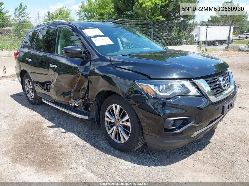 2018 Nissan Pathfinder Sv VIN: 5N1DR2MM6JC660930 Lot: 42629058