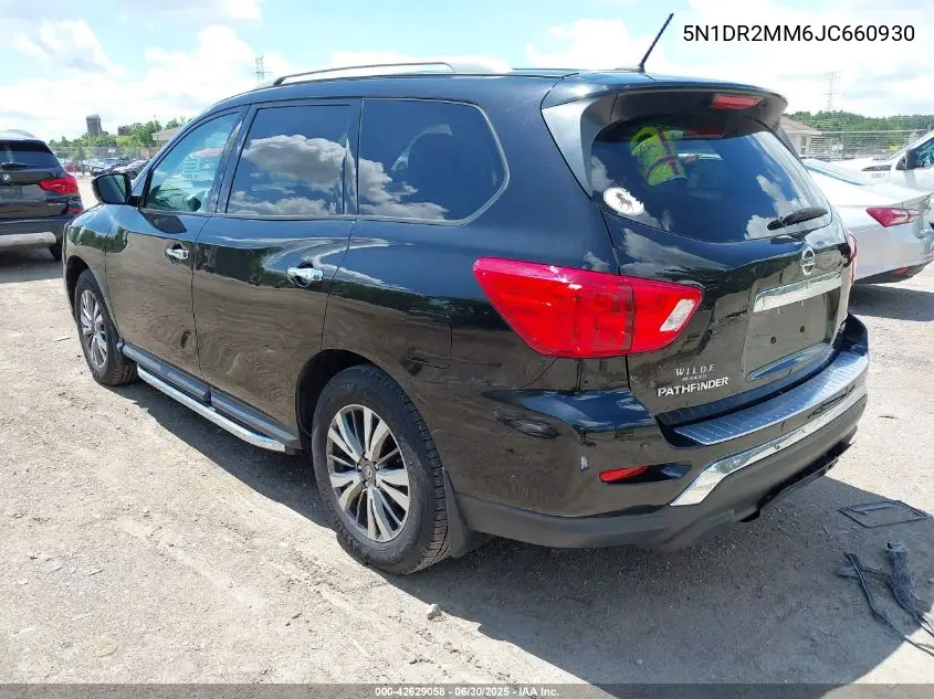 2018 Nissan Pathfinder Sv VIN: 5N1DR2MM6JC660930 Lot: 42629058