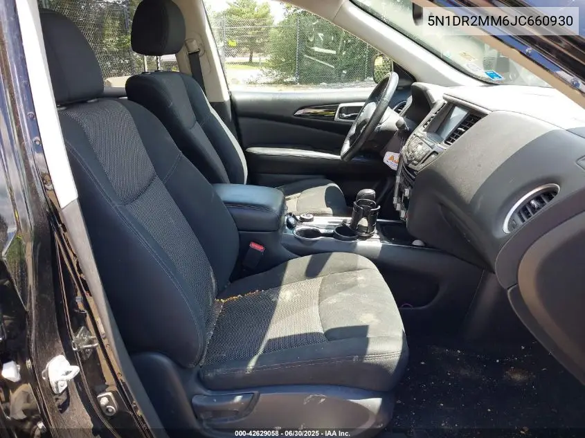 2018 Nissan Pathfinder Sv VIN: 5N1DR2MM6JC660930 Lot: 42629058