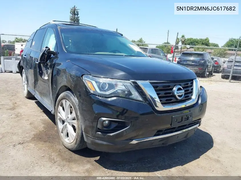 2018 Nissan Pathfinder Sl VIN: 5N1DR2MN6JC617682 Lot: 42653460