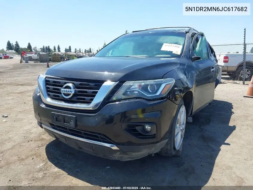 2018 Nissan Pathfinder Sl VIN: 5N1DR2MN6JC617682 Lot: 42653460
