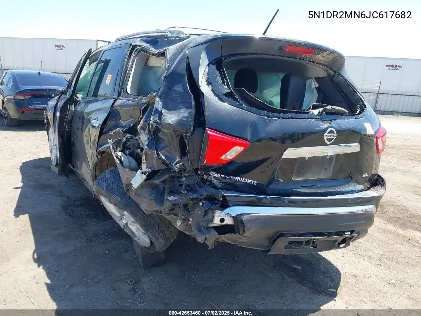 2018 Nissan Pathfinder Sl VIN: 5N1DR2MN6JC617682 Lot: 42653460