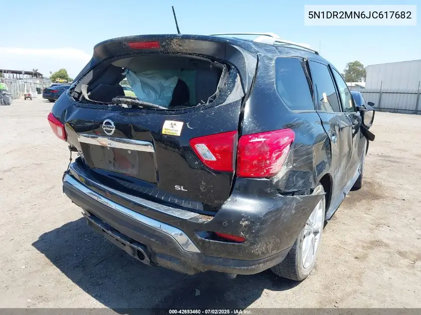 2018 Nissan Pathfinder Sl VIN: 5N1DR2MN6JC617682 Lot: 42653460