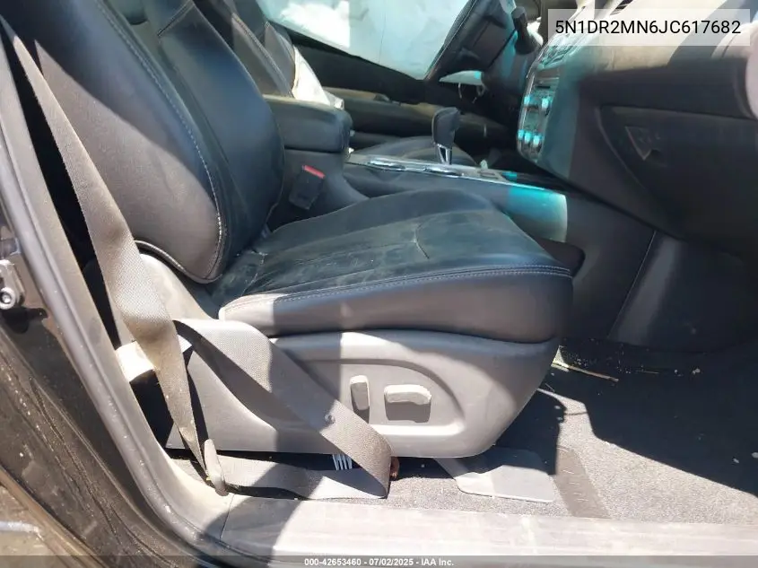 2018 Nissan Pathfinder Sl VIN: 5N1DR2MN6JC617682 Lot: 42653460