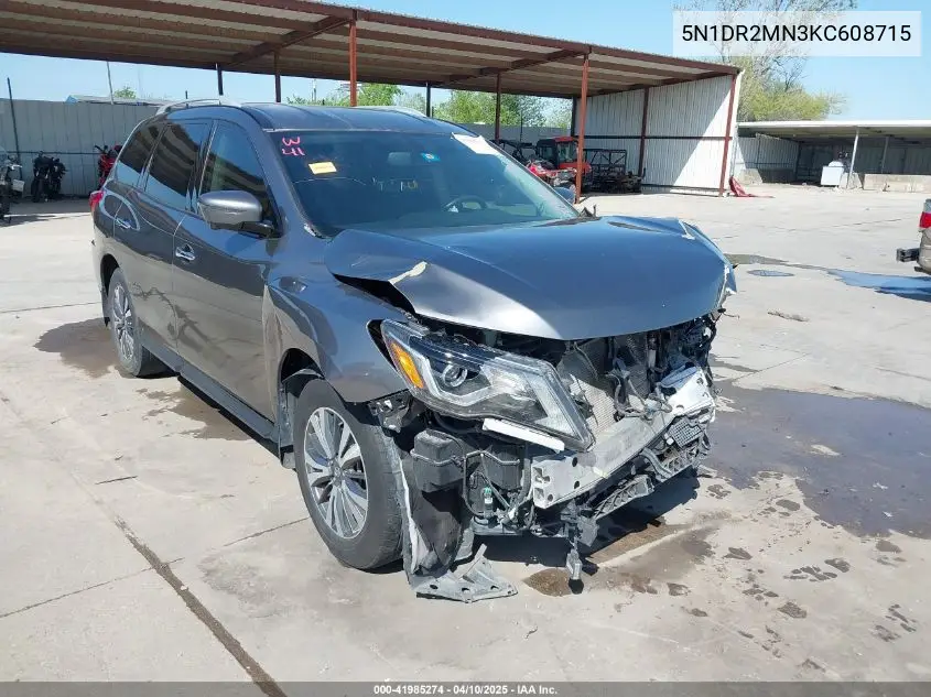 2019 Nissan Pathfinder Sl VIN: 5N1DR2MN3KC608715 Lot: 41985274