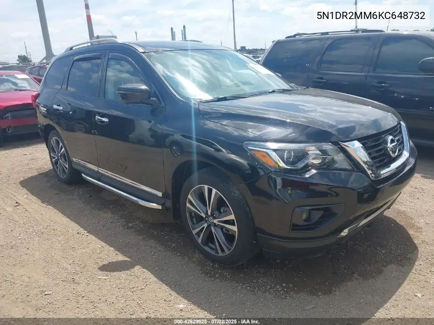 2019 Nissan Pathfinder Platinum VIN: 5N1DR2MM6KC648732 Lot: 42629925