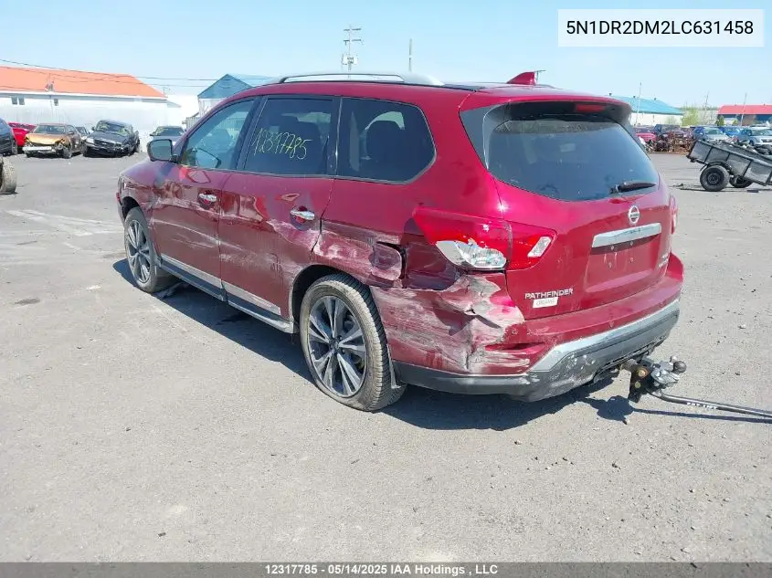 2020 Nissan Pathfinder Platinum VIN: 5N1DR2DM2LC631458 Lot: 12317785