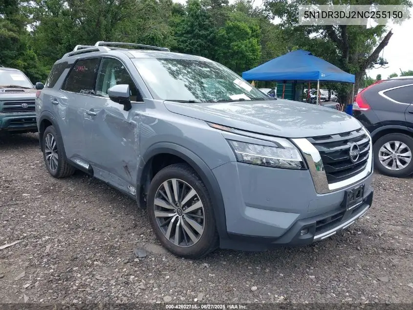 2022 Nissan Pathfinder Platinum 4Wd VIN: 5N1DR3DJ2NC255150 Lot: 42602715