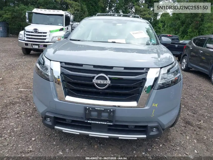 2022 Nissan Pathfinder Platinum 4Wd VIN: 5N1DR3DJ2NC255150 Lot: 42602715