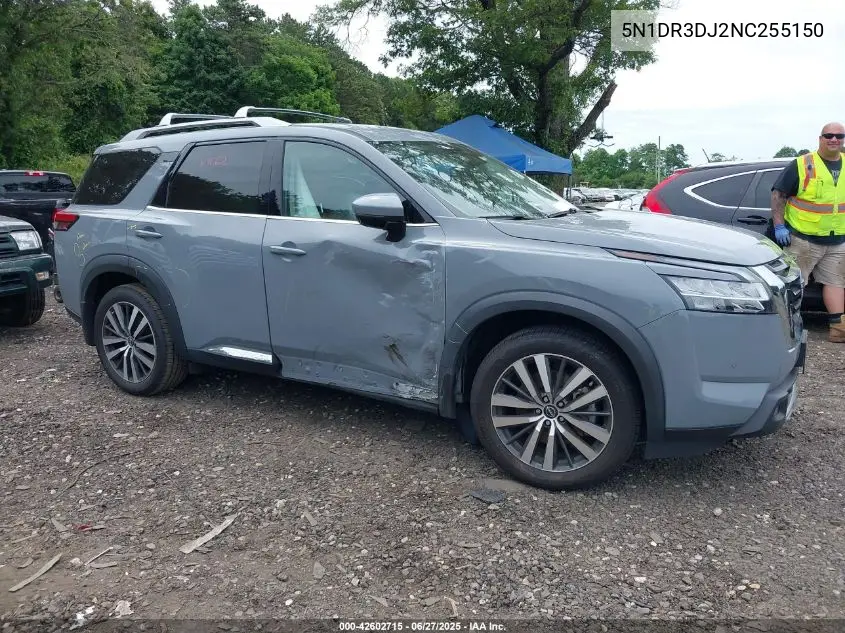 2022 Nissan Pathfinder Platinum 4Wd VIN: 5N1DR3DJ2NC255150 Lot: 42602715
